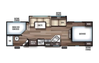 2021 Forest River RV Cherokee Grey Wolf 26DBH