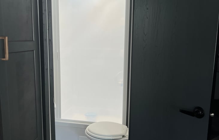 Retractable shower door