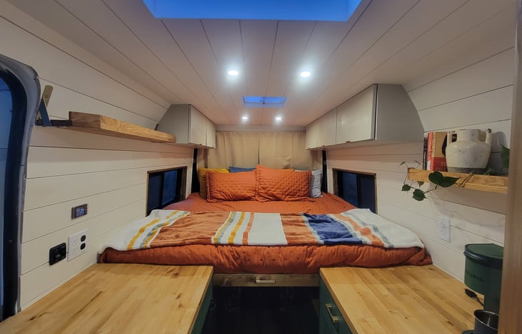 Extended king-sized bed