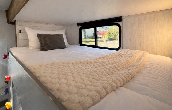 Cozy bunk beds—perfect for kids or additional guests.