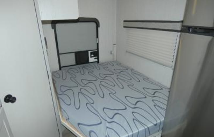 bedroom with murphy bed down