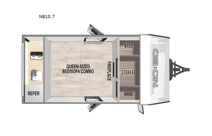 Representative floor plan provided by a trusted RVshare partner.