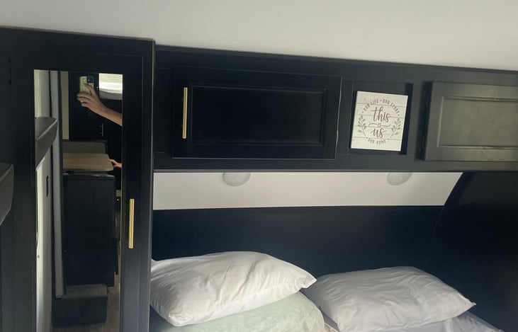 Queen size bed and bedroom