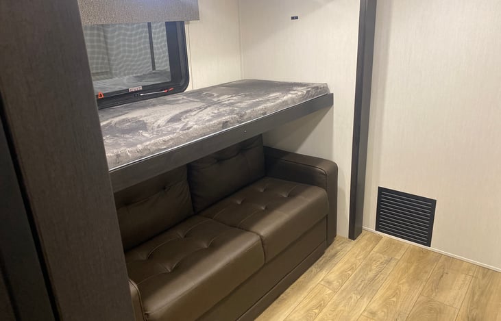 top bunk in bunkhouse