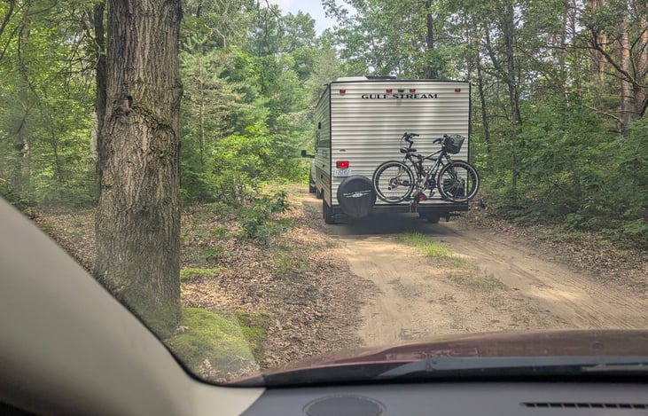 Bike Rack available add on. Holds two bikes.