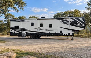 "Meet Lola" 2022 Jayco Seismic 359 Toy Hauler