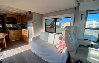 Modern and elegant Fun Bus with driver