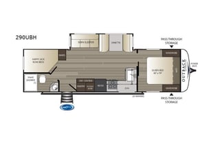 2019 Outback 290UBH *TWO AC UNITS*