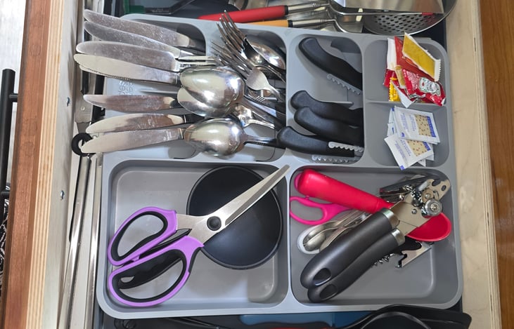 Fully stocked kitchen