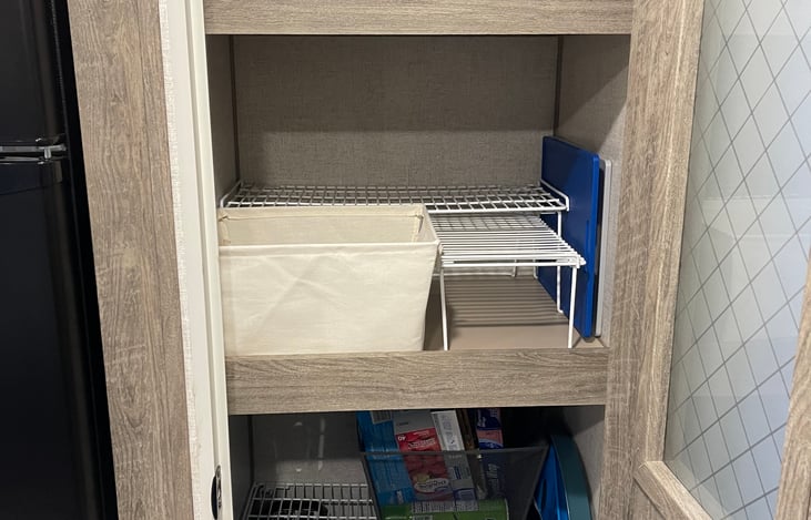 Huge pantry for all those snacks!