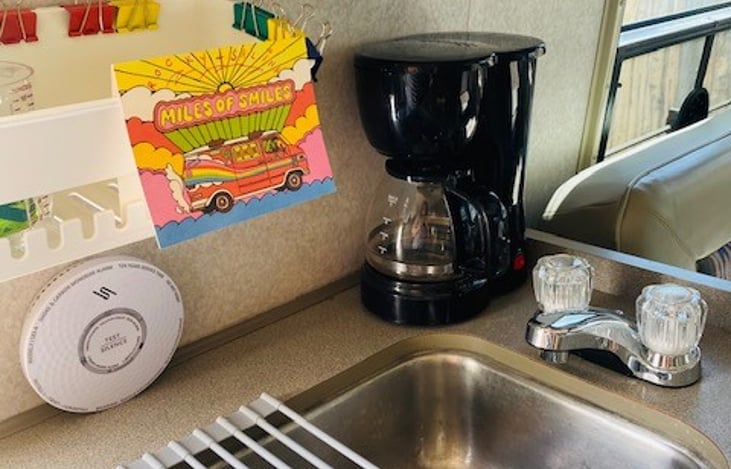 Small sink and of course, a coffee maker! :)