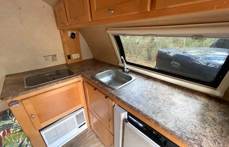 Plenty of counter space for meal prep