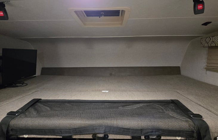 Overhead Bed or great storage area