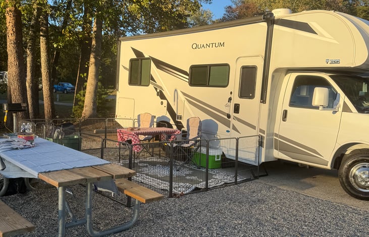 My set up on my first trip.