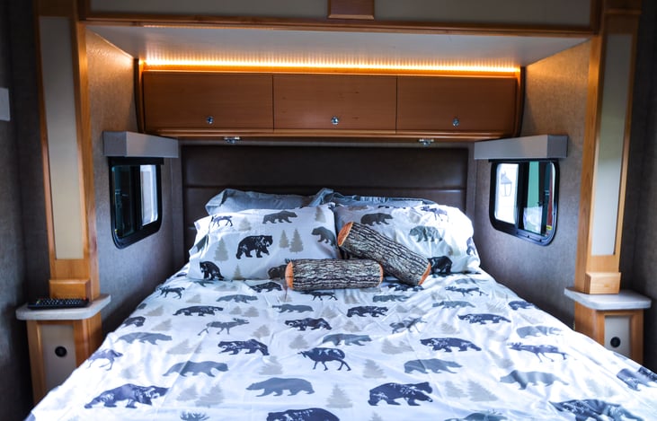 Bed Room with back slider out