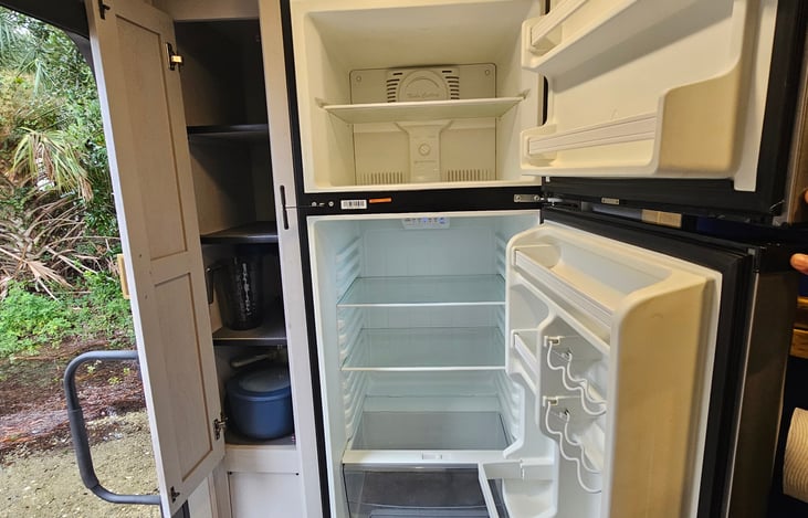 Smart storage meets road trip convenience — fridge + pantry combo