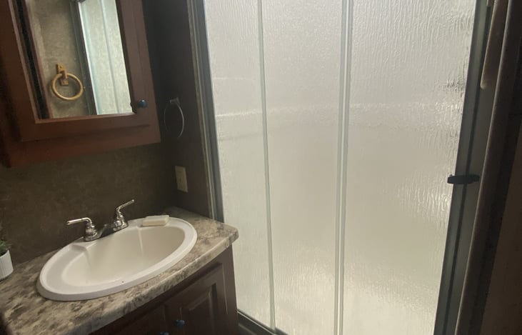 Bathroom Sink and Shower