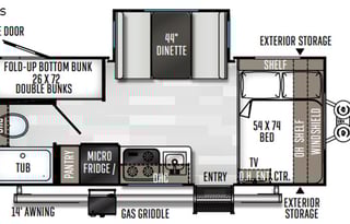 Race ready! Cozy bunk house camper.