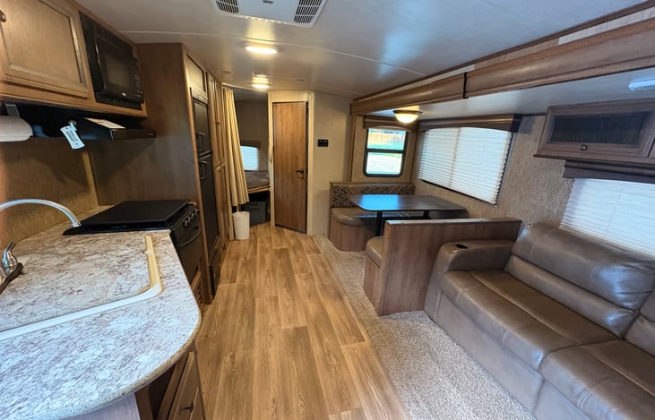 Sofa and dinette make into beds