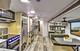 Family-friendly and spacious camper.