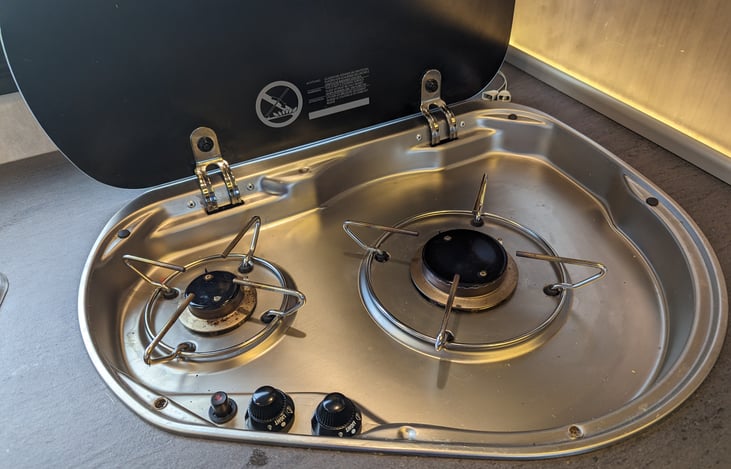 Two burner propane stove