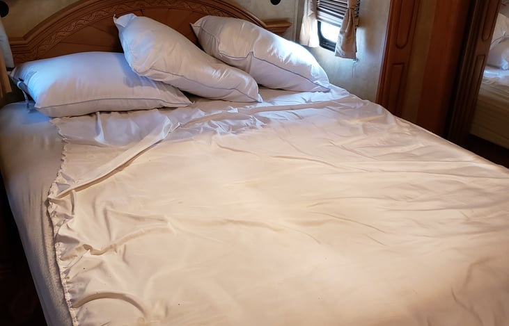 Master bedroom queen size bed