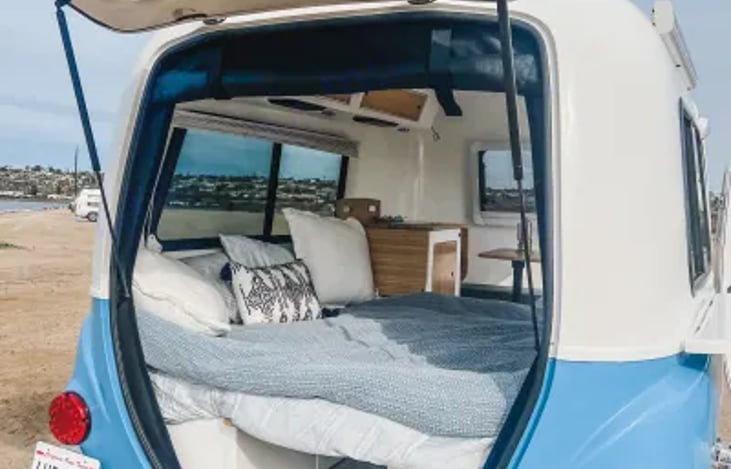 Back hatch opens to sleep area for amazing views!