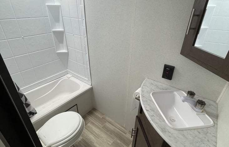 Never feel cramped in this great sized bathroom!