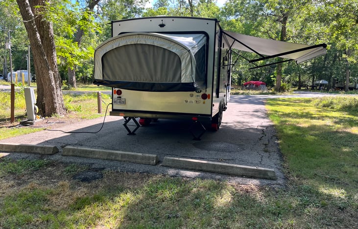 Rear Bed & Awning Fully Extended out