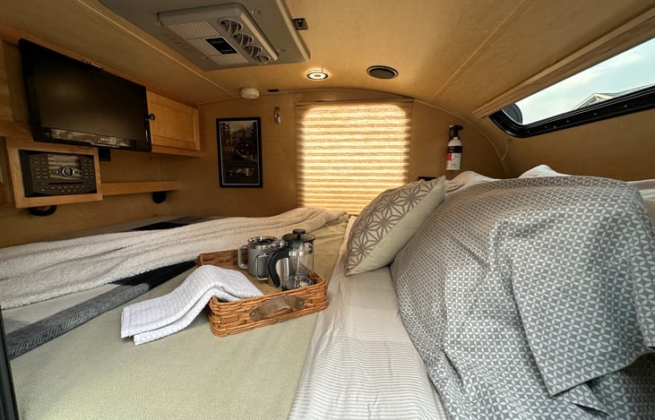 Cozy and comfy sleeping area with plenty of storage.