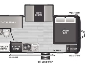 Keystone RV Hideout Single Axle 176BH