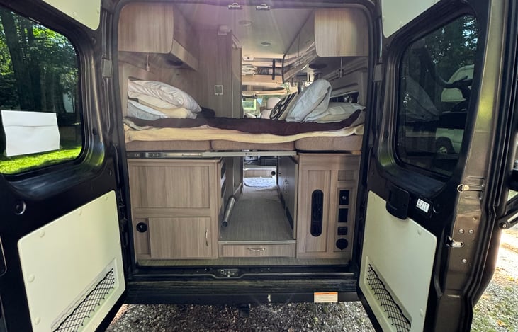 Back sleeping area. Lots of storage!