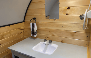 Retro Trailer "Big Red" in Mystic,  Delivery Only