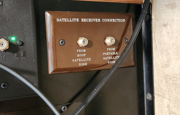 connections behind the tv