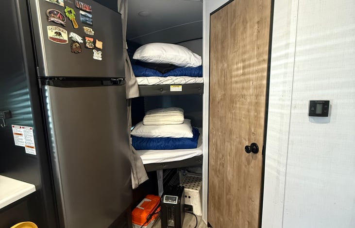 Bunk Area with storage underneath.