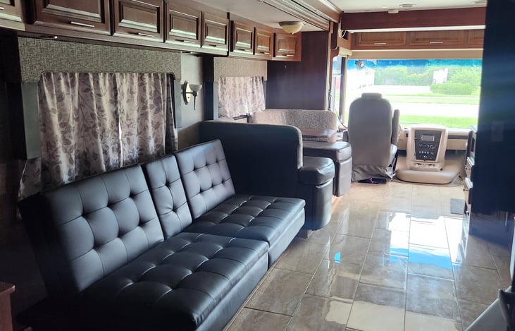 Couch folds down into double bed.