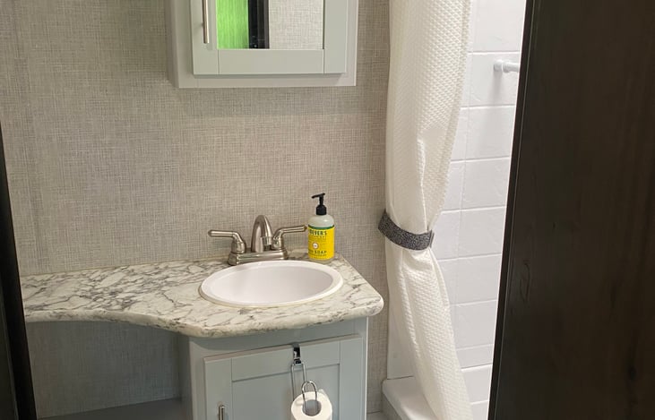 Bathroom Toilet and Shower/Tub Combo