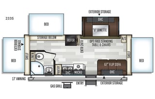2019 Forest River RV Flagstaff Shamrock 233S