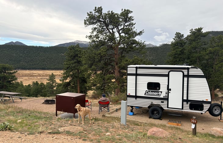 Our first trip out in it. We stayed in RMNP.