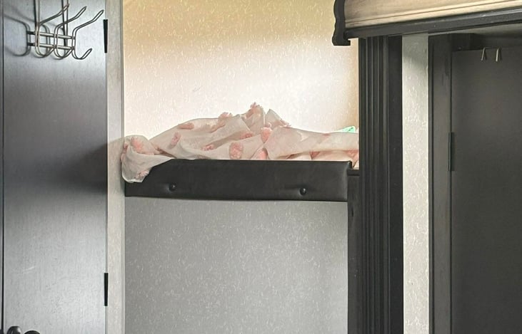 Both bunks have mattresses (not pictured), can provide bedding if needed at no additional cost