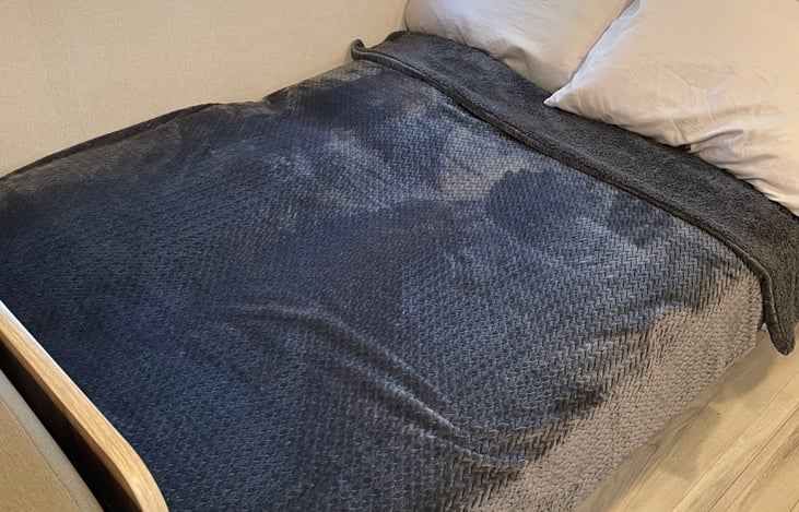 This is the sofa dropped to a bed.