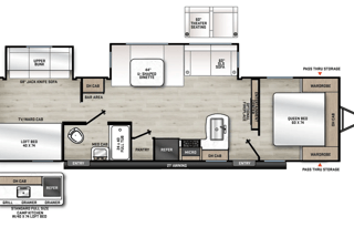 2021 F.R. Aurora 32BDS w/ Bunkhouse Travel Trailer