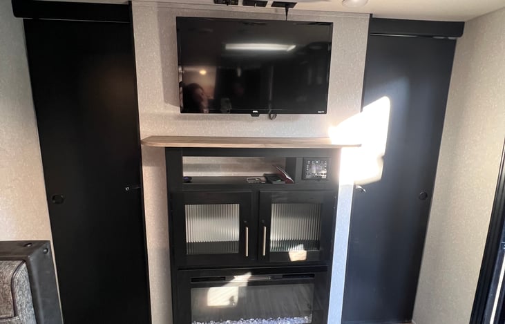 With the doors closed