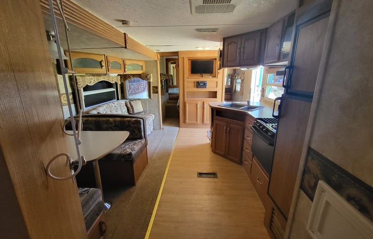 TV turns to the Bedroom or Living area