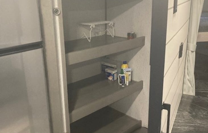 Large Swing open pantry.