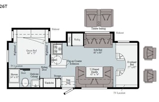 2021 Winnebago Spirit 26T couple & small family