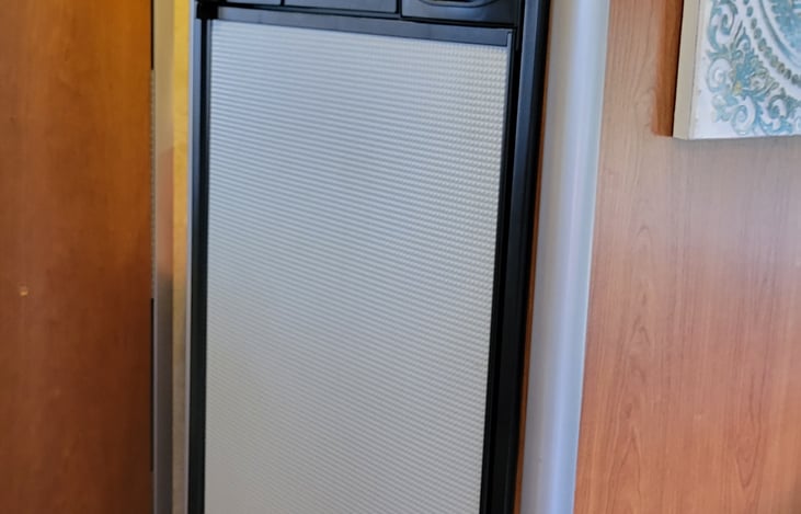 For a smaller refrigerator you will not believe how much food storage there is!