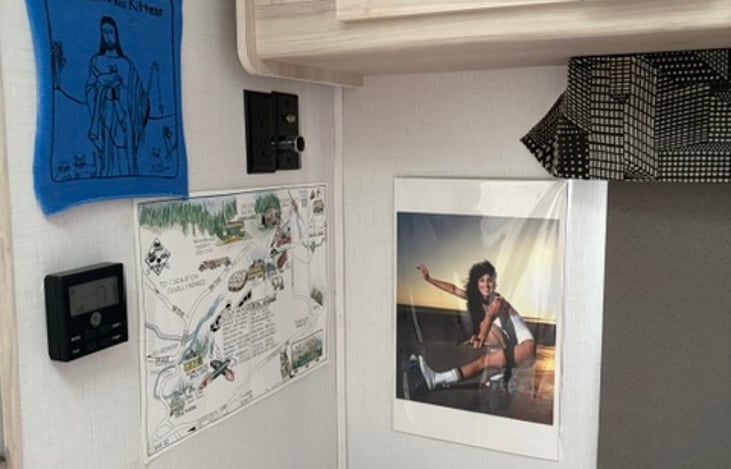 A/C unit console accessible from your bed. Cher making sure you remember to have fun!