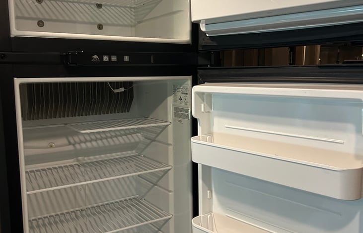 Spacious Refrigerator and Freezer