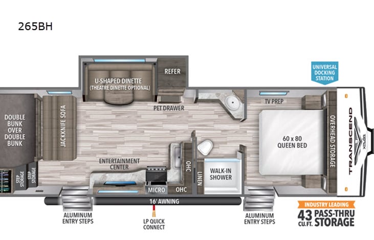 Trailer layout with all amenities!